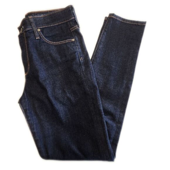 AG Adriano Goldschmied The Farrah High Rise Skinny Ankle Dark Blue Was Jeans, 26 - Picture 1 of 11